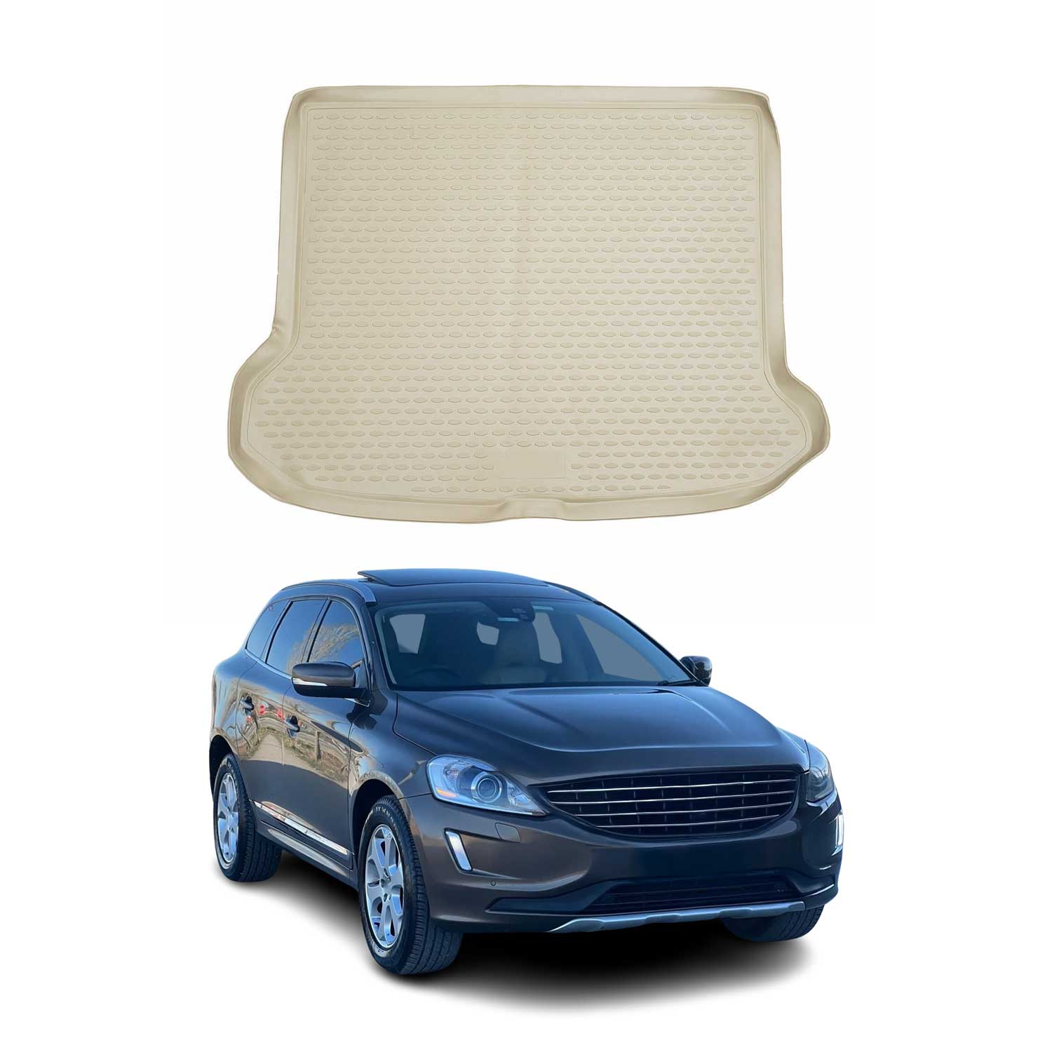 2010-2017 Volvo XC60 Cargo Liner Trunk Mat All Weather Beige