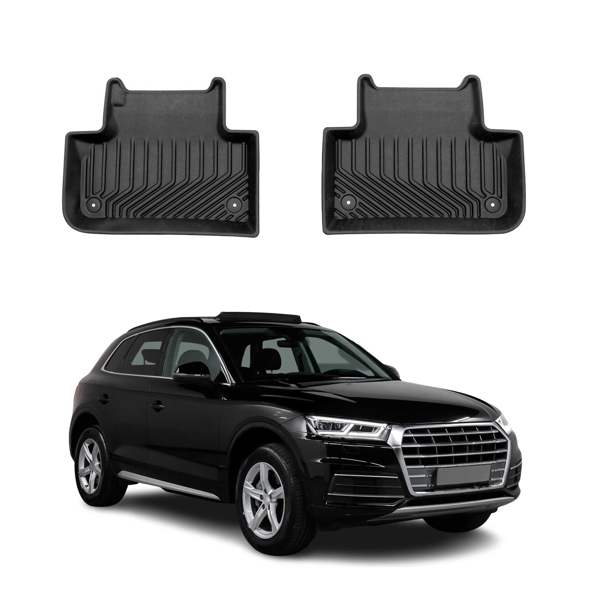 2018-2025 Audi Q5 SQ5 Premium Floor Mats Liners Second Row Rear