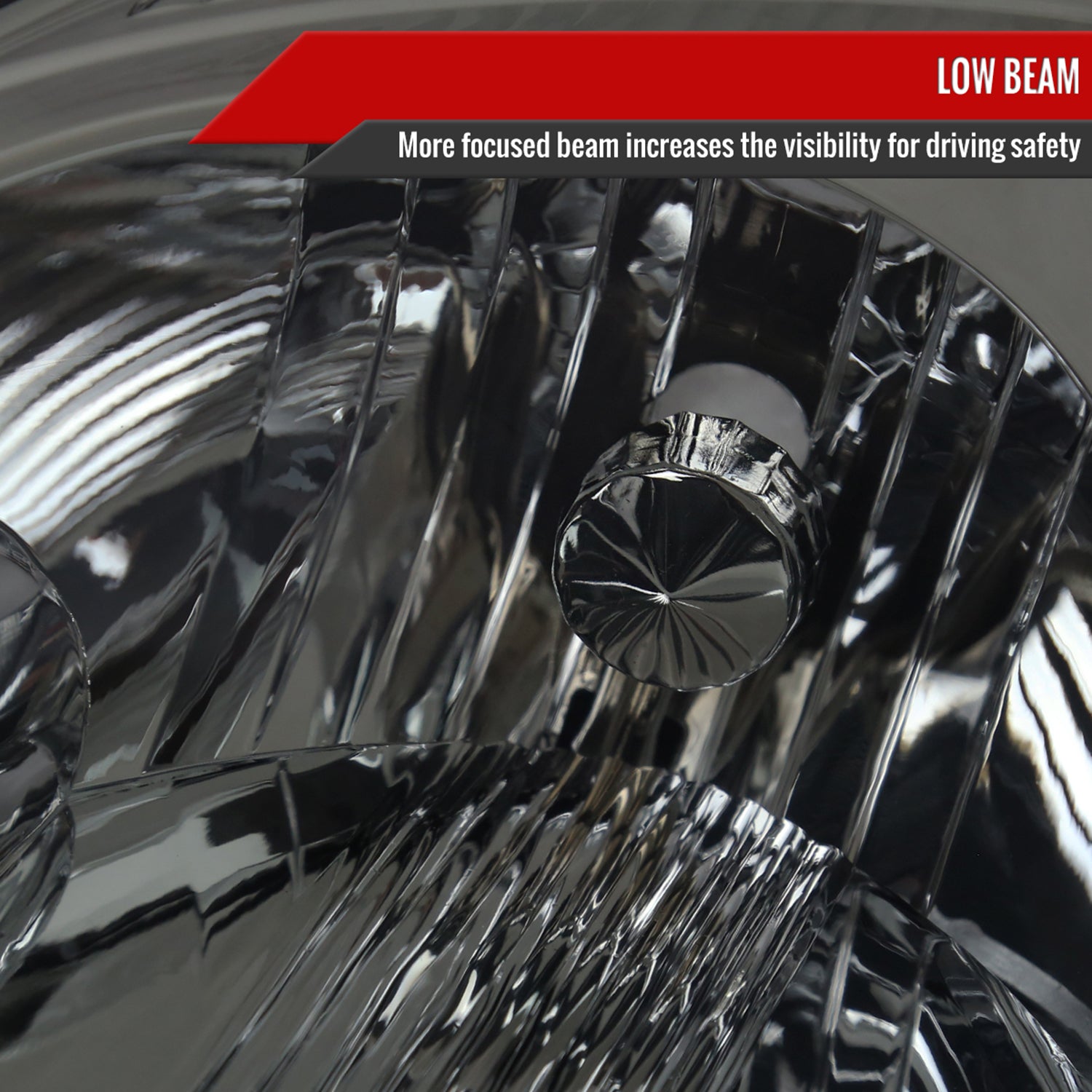 2004-2005 Toyota Sienna Factory Headlights w/Amber Reflector Chrome/Smoke