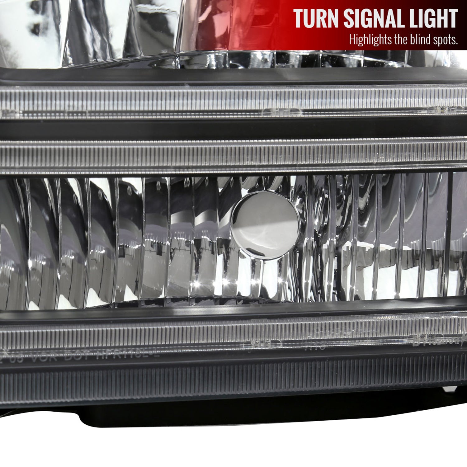 2005-2007 Ford F-250/350/450/550 Super Duty Dual LED Factory Headlights Black
