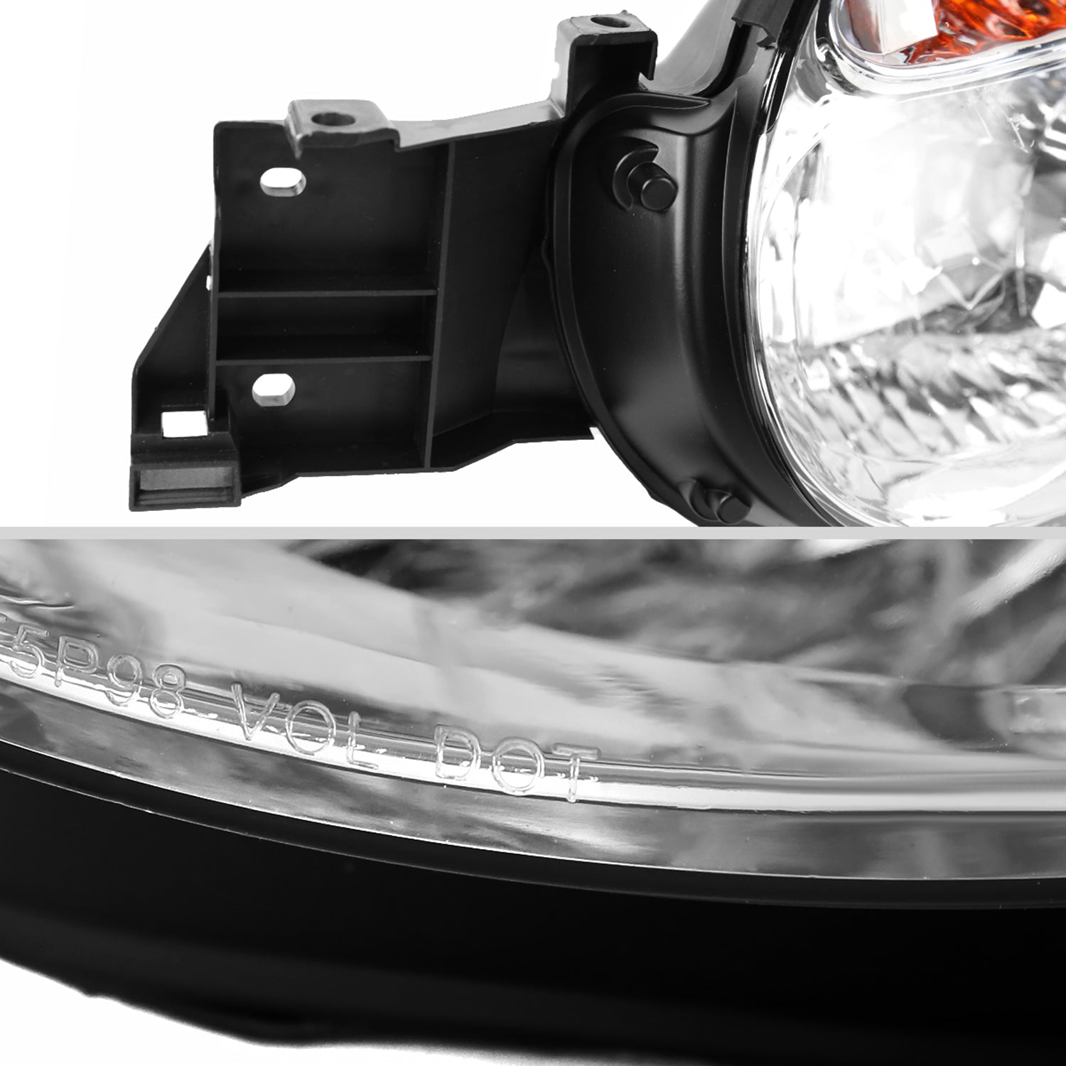 2002-2003 Subaru Impreza OEM Replacement Headlights Chrome/Clear Lens