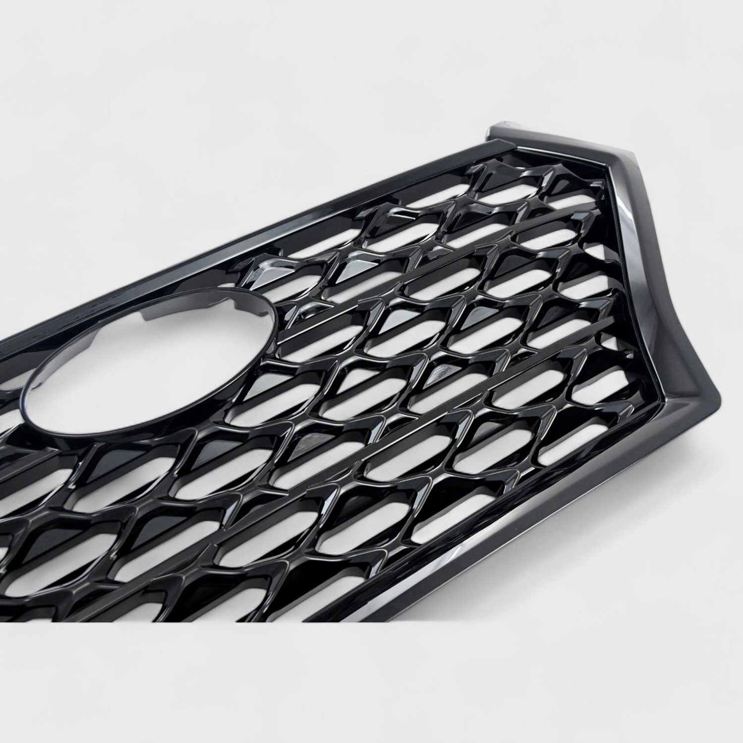 2019-2021 Hyundai Tucson Grille Overlay Gloss Black 1Pcs ABS Plastic