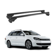 2011-2014 VW Jetta SportWagen Roof Rack Cross Bars Black