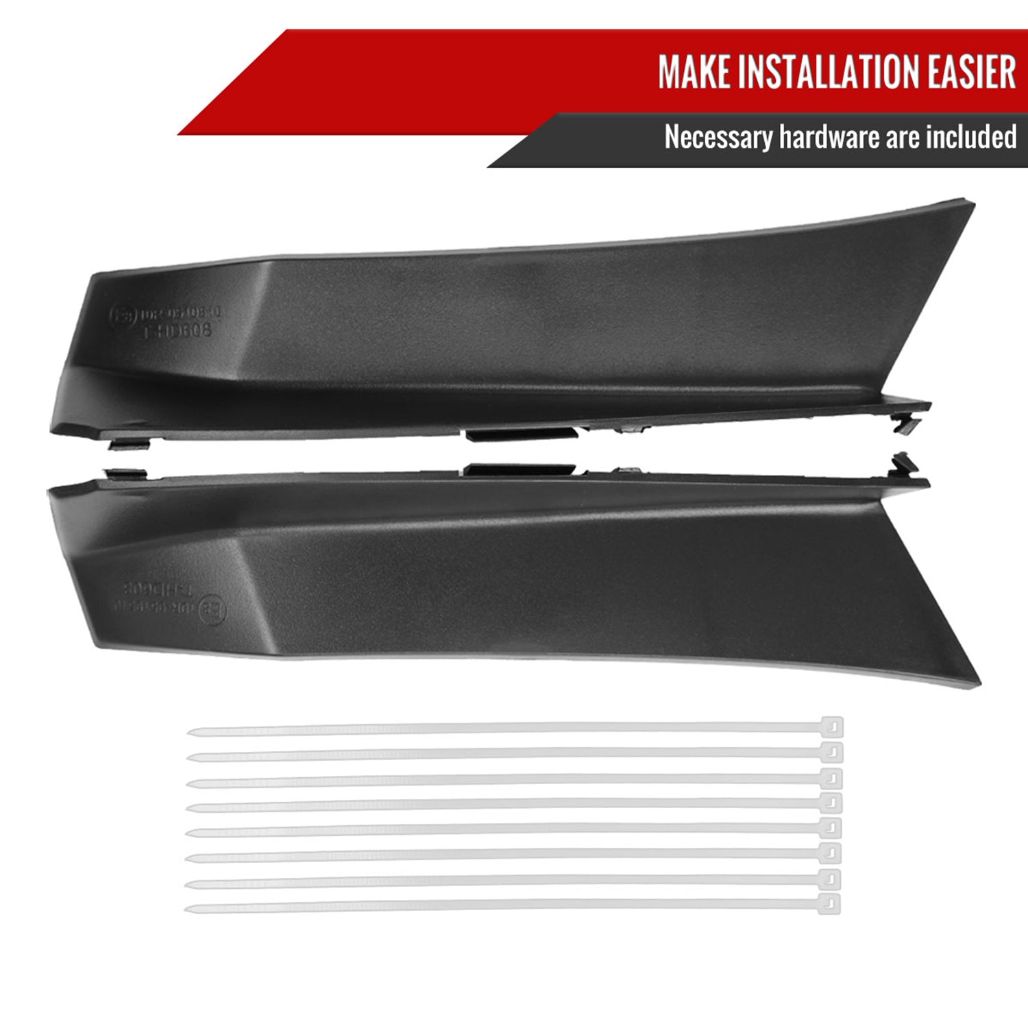 2018-2022 Honda Accord Sedan SQ2 LED Signal Tail Lights Matt Black/Clear