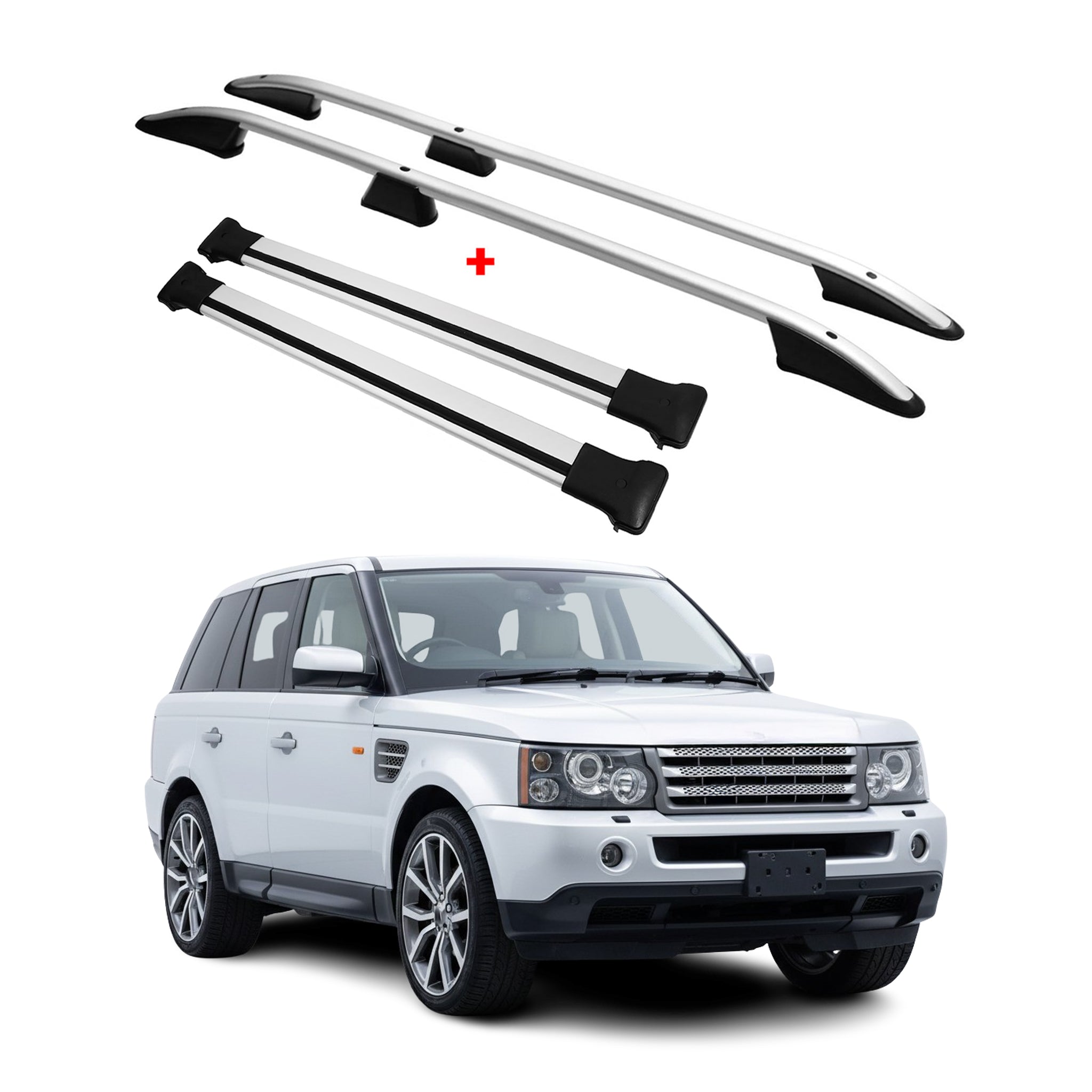 2006-2013 Land Rover Range Rover Sport L320 Roof Racks & Roof Rack Rails Silver