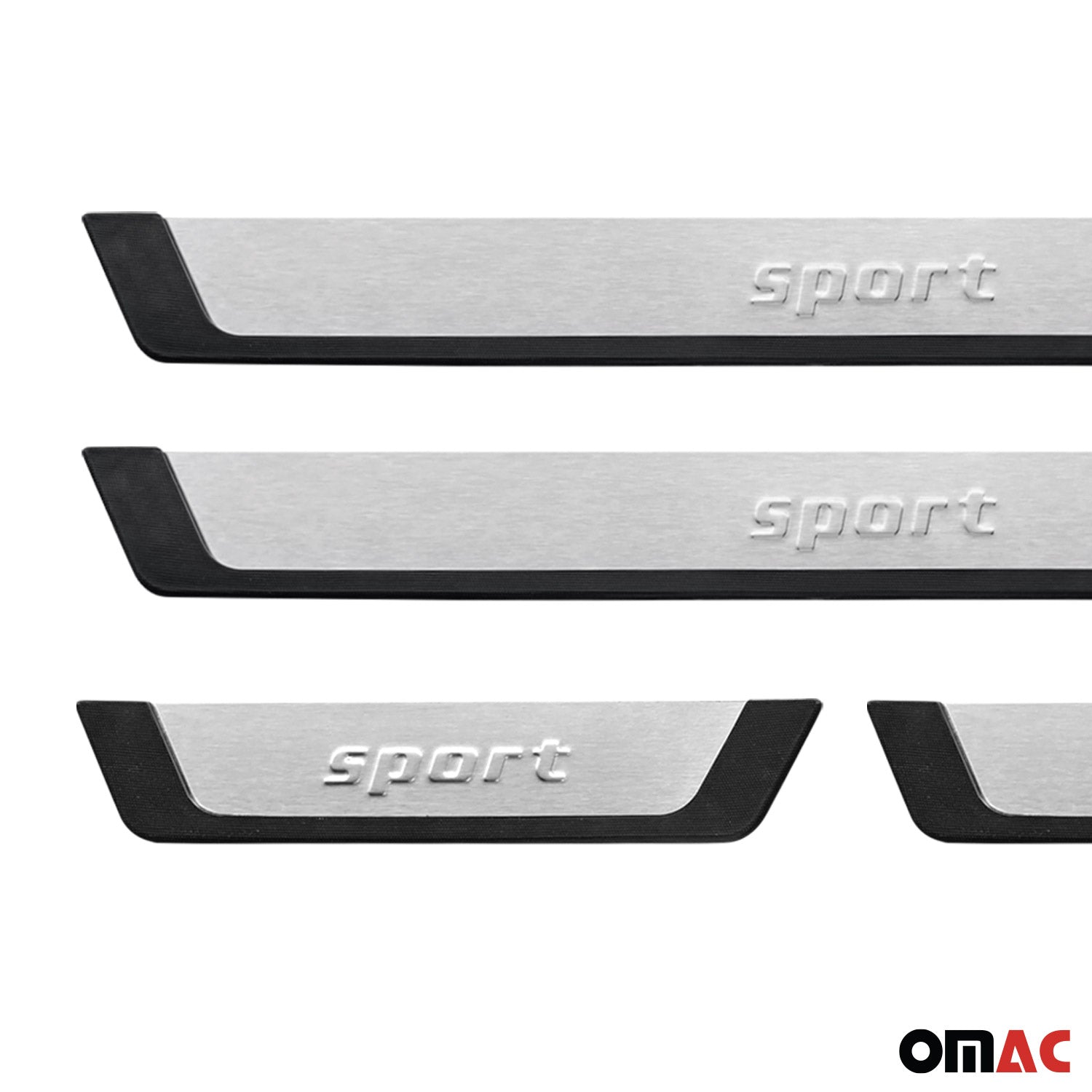 2022-2024 VW Golf R Mk8 Door Sill Scuff Plate Scratch Protector Sport Brushed Stainless Steel 4Pcs