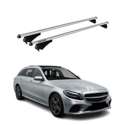 2015-2021 Mercedes C Class S205 Wagon Roof Rack Cross Bars Silver