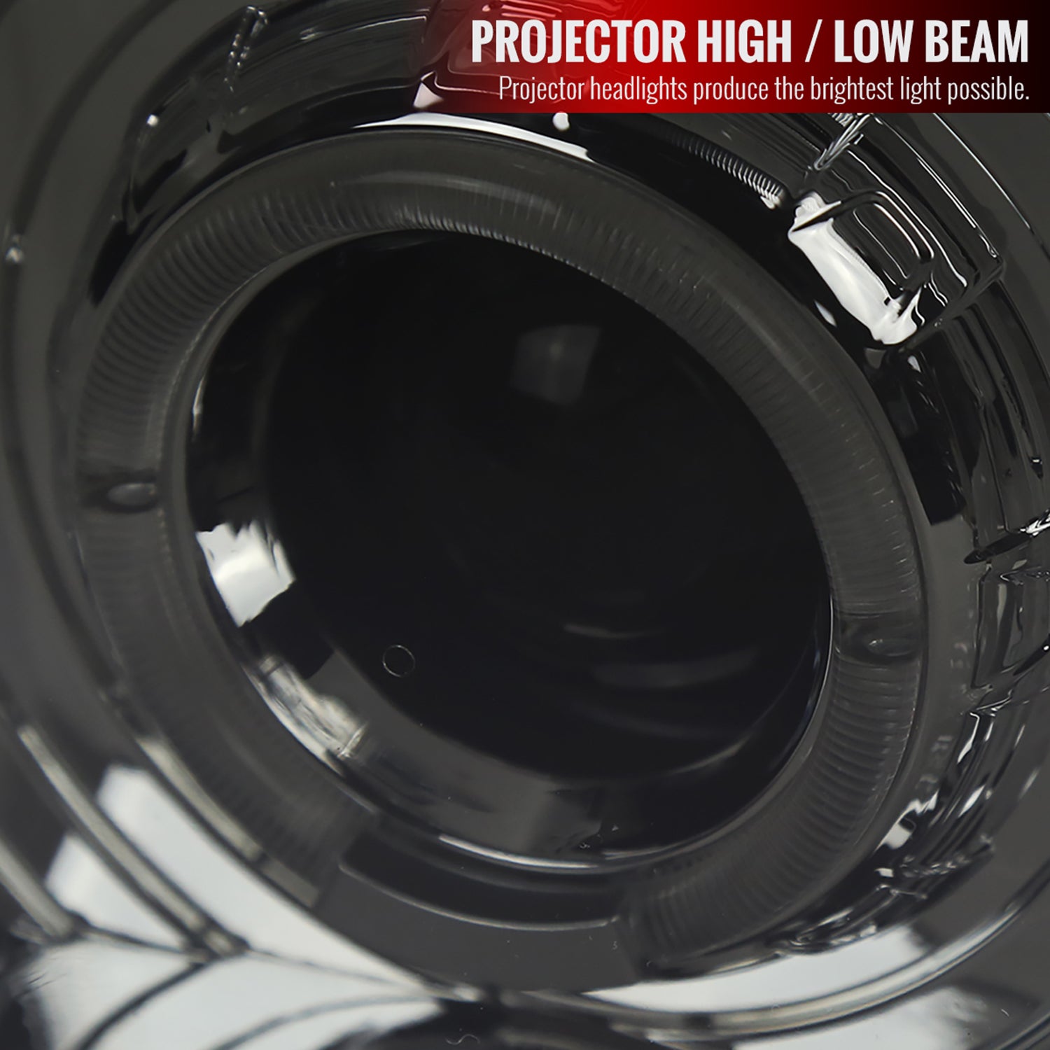 1997-2001 Jeep Cherokee Halo Projector Headlights SMD LED Light Chrome/Smoke