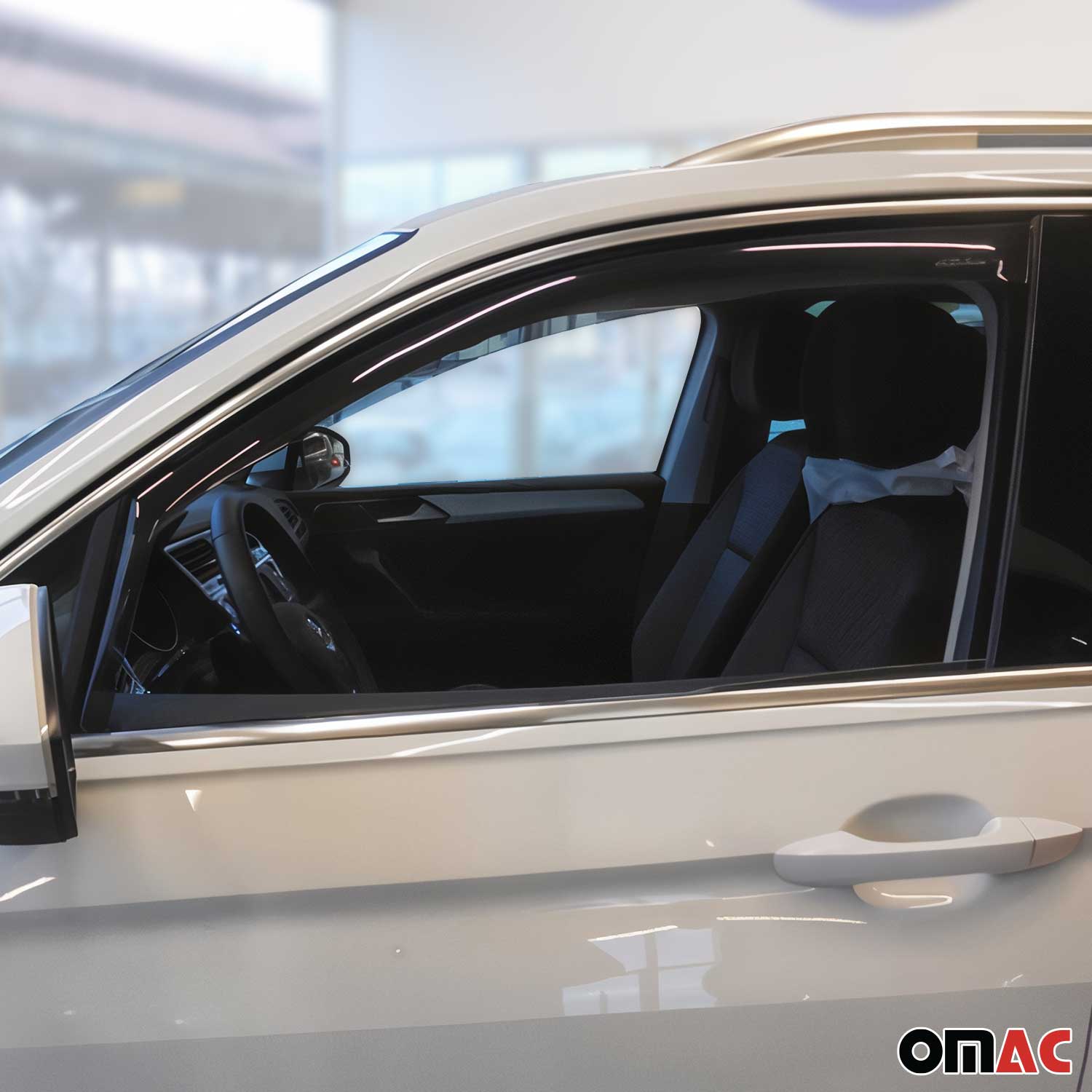 2018-2024 VW Tiguan Window Visor Vent Rain Deflector 4Pcs Smoke