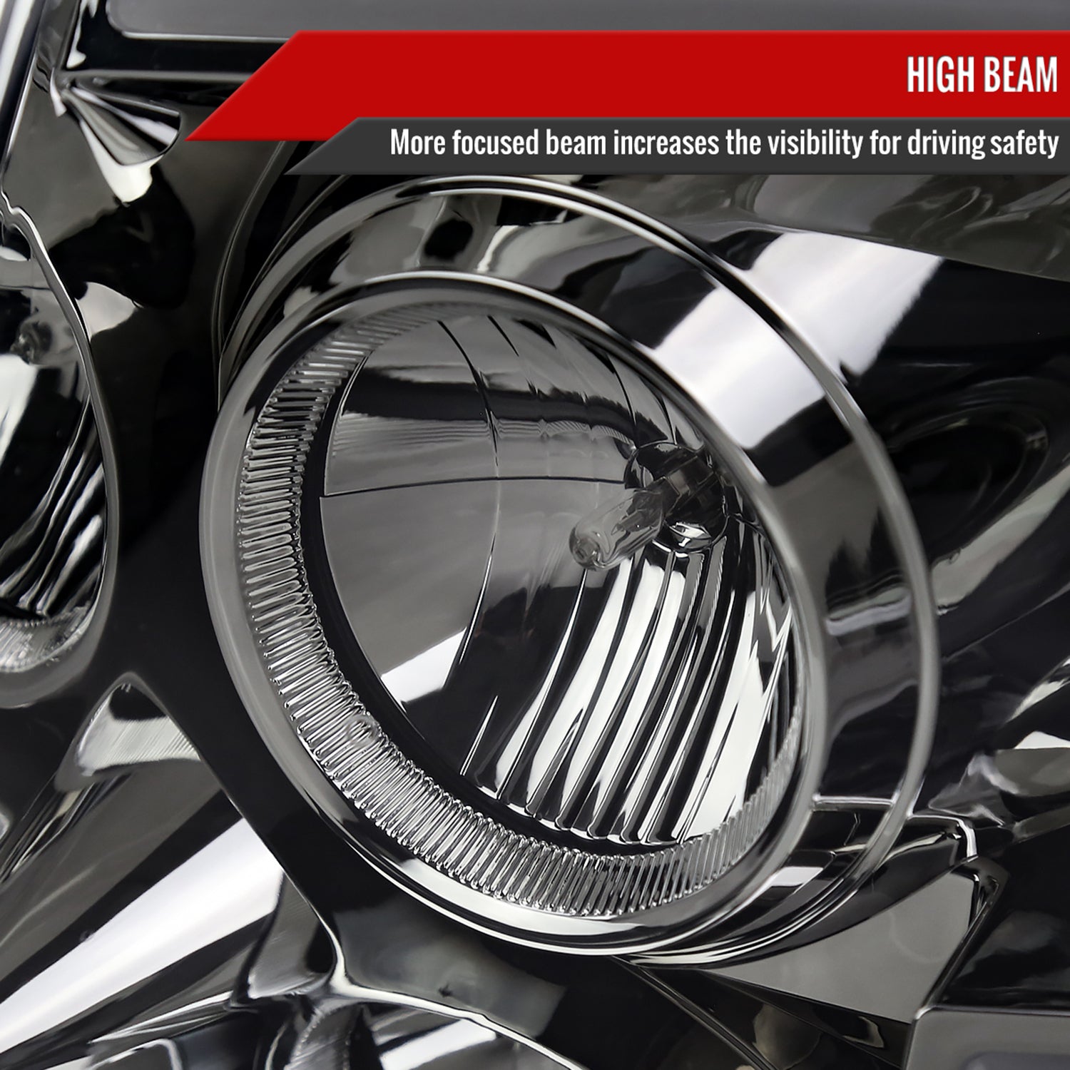 2004-2015 Nissan Titan / 04-2007 Armada LED C-Bar Headlights Signal Smoke