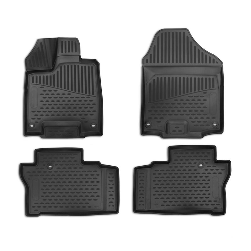 2019-2021 Honda Passport Floor Mats Liners Full Set All Weather Black