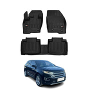 2015-2024 Ford Edge Premium Floor Mats Liners Full Set All Weather Heavy Duty