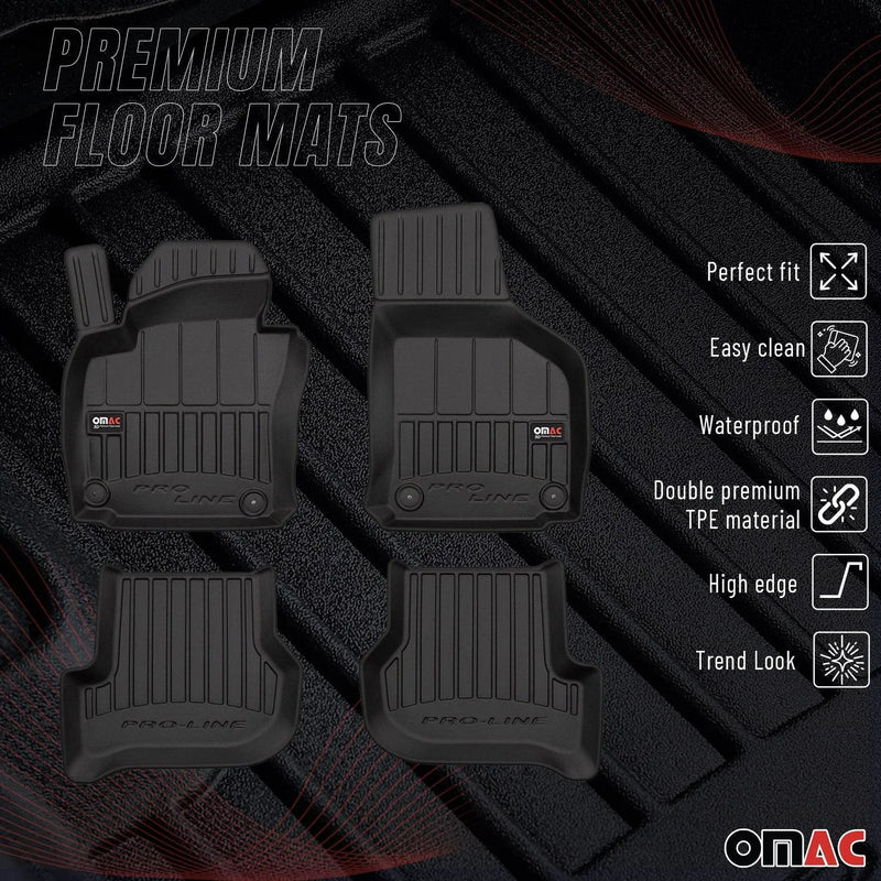 2003-2014 VW Golf Mk6 Premium Floor Mats Liners Full Set All Weather Heavy Duty