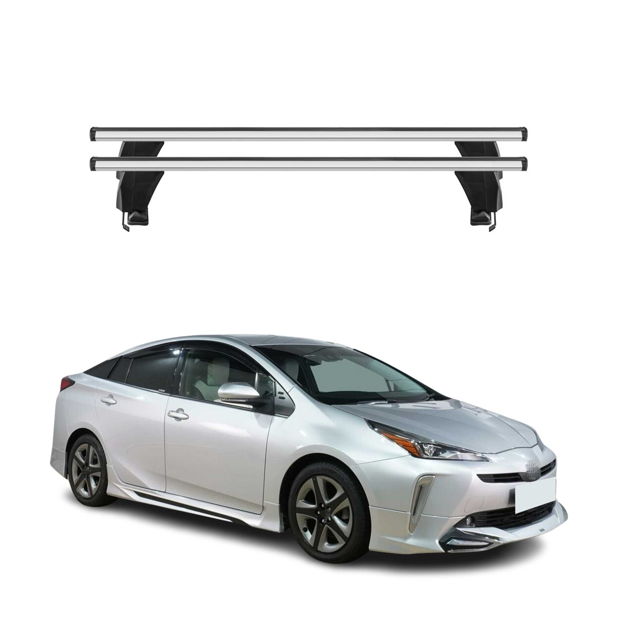 2019-2022 Toyota Prius Roof Rack Cross Bars Silver