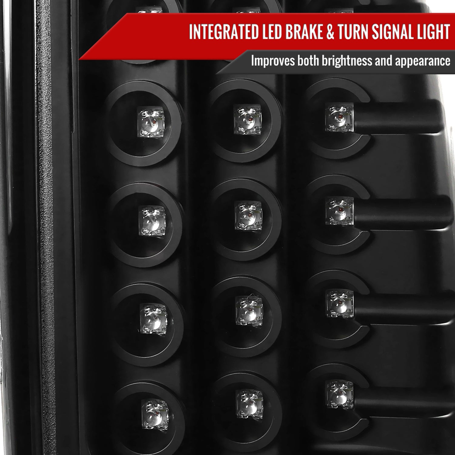 2000-2006 Chevy Suburban/Tahoe/Yukon/Yukon XL LED Tail Lights Matt Black/Clear