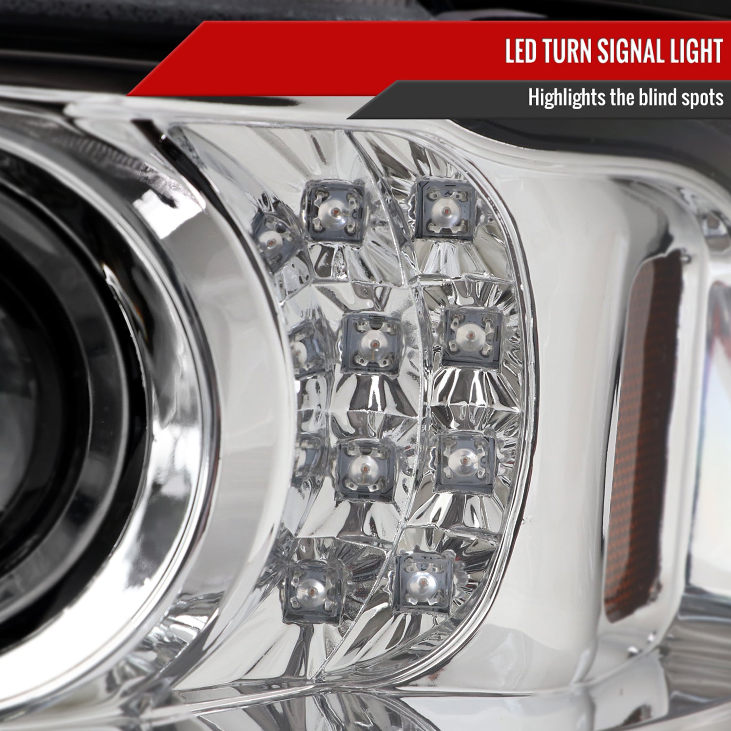 2001-2011 Ford Ranger Projector Headlights LED Light&LED Signal Lights Chrome