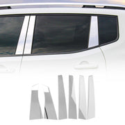 2006-2013 Chevrolet Impala Window B Pillar Posts Door Trim Stainless Steel Silver 6x