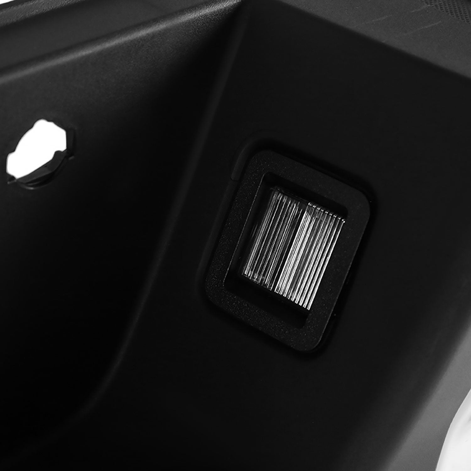 2015-2018 Ford F-150 Chrome Steel Factory Rear Step Bumper License Lamps