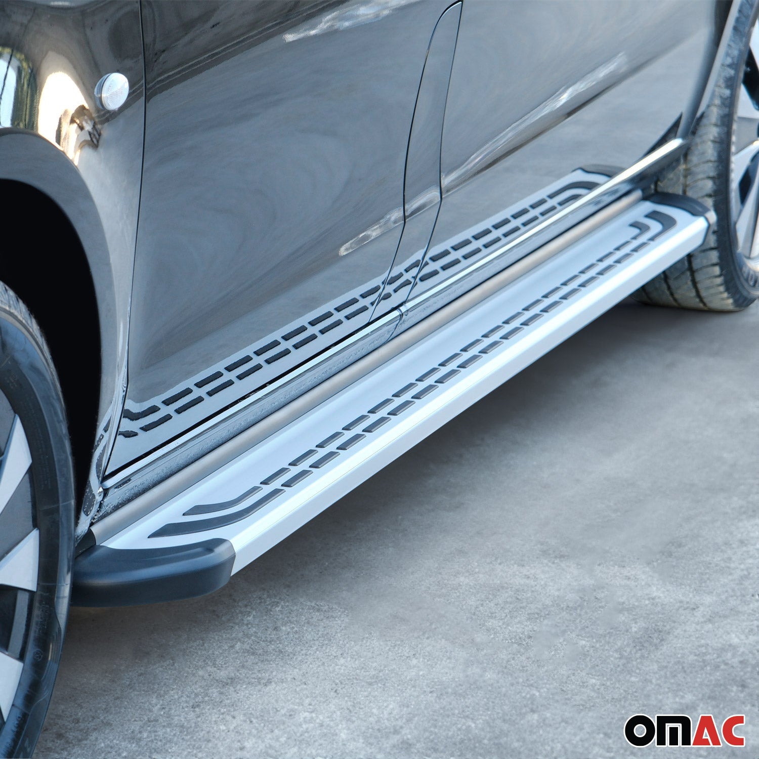 2001-2005 Toyota RAV4 Running Boards Side Steps Silver