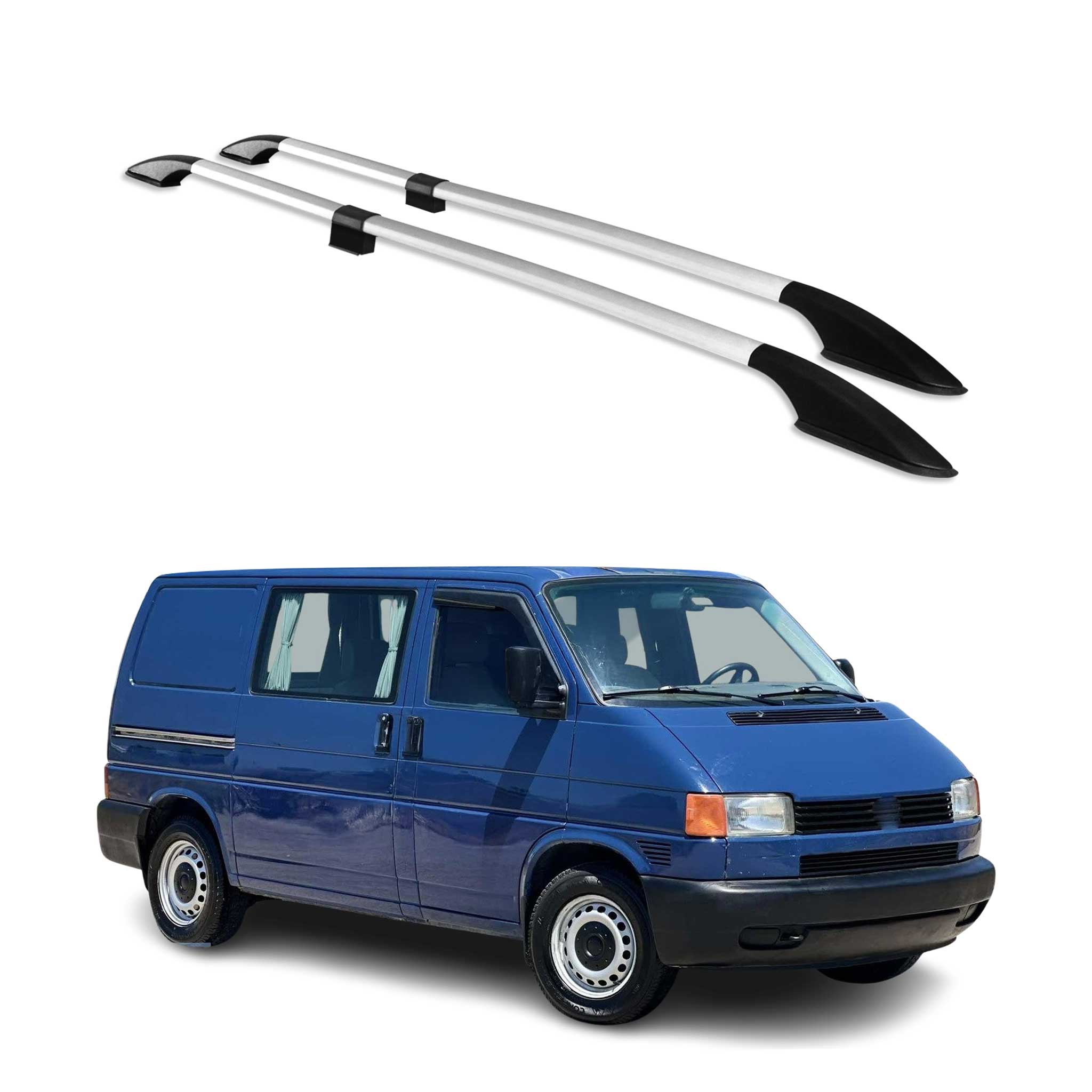 1993-2003 VW Eurovan L1 Short Roof Rack Rails Side Rails Silver