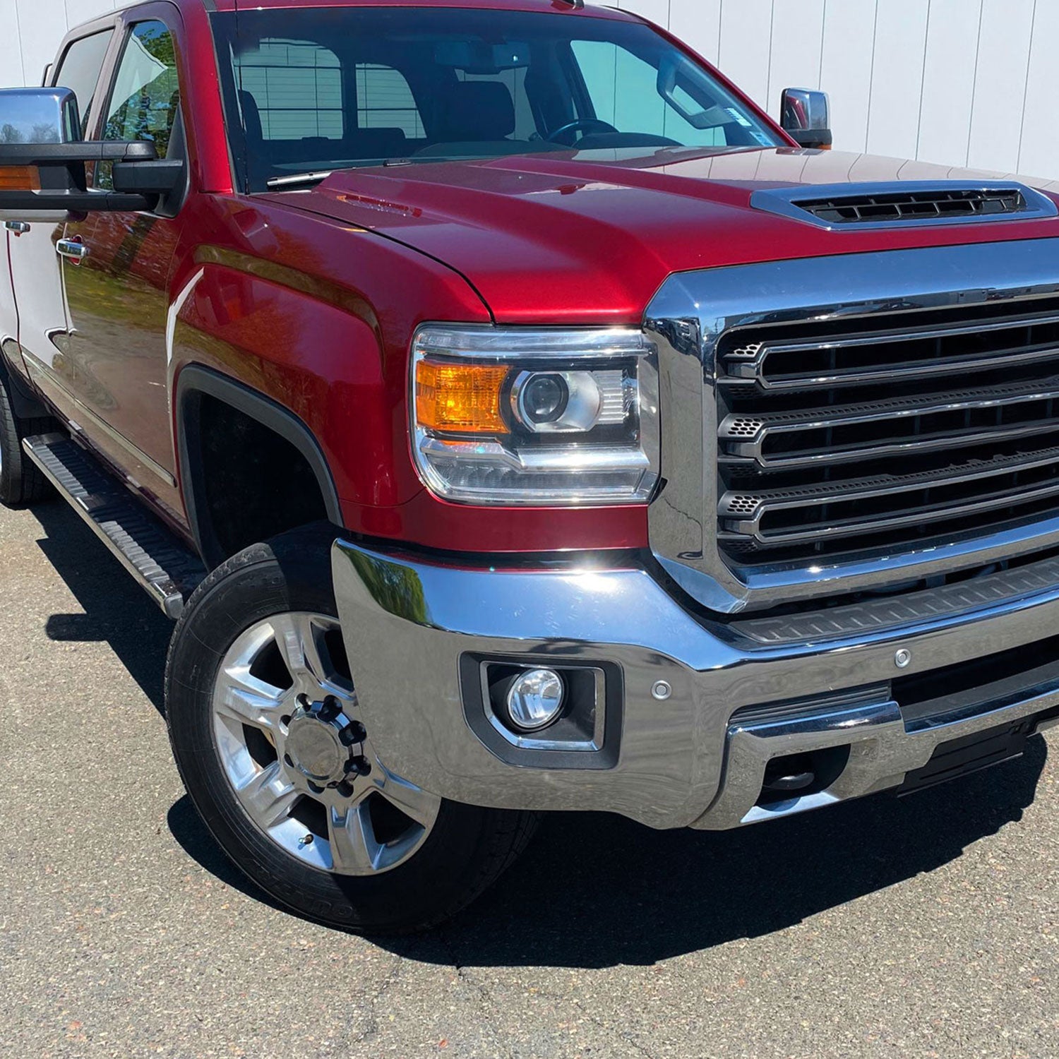 2015-2018 GMC Sierra 2500HD/3500HD PS24W Fog Lights Kit Chrome/Clear Lens