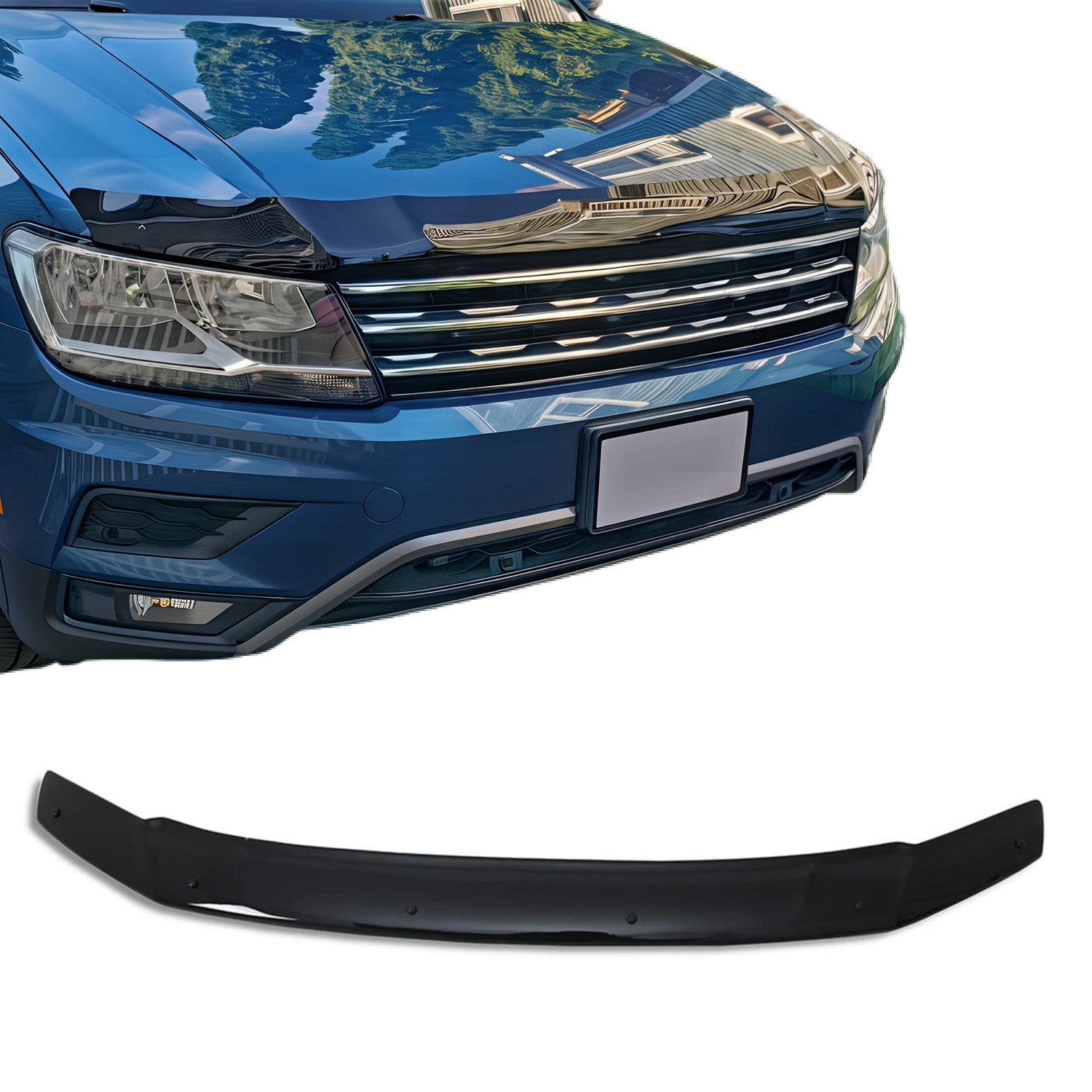 2018-2021 VW Tiguan Front Bug Shield Hood Deflector 1 Pc Smoke