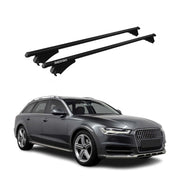 Top Roof Racks Cross Bars for Audi A6 Allroad 2013-2016 Alu Carrier Gray 2Pcs