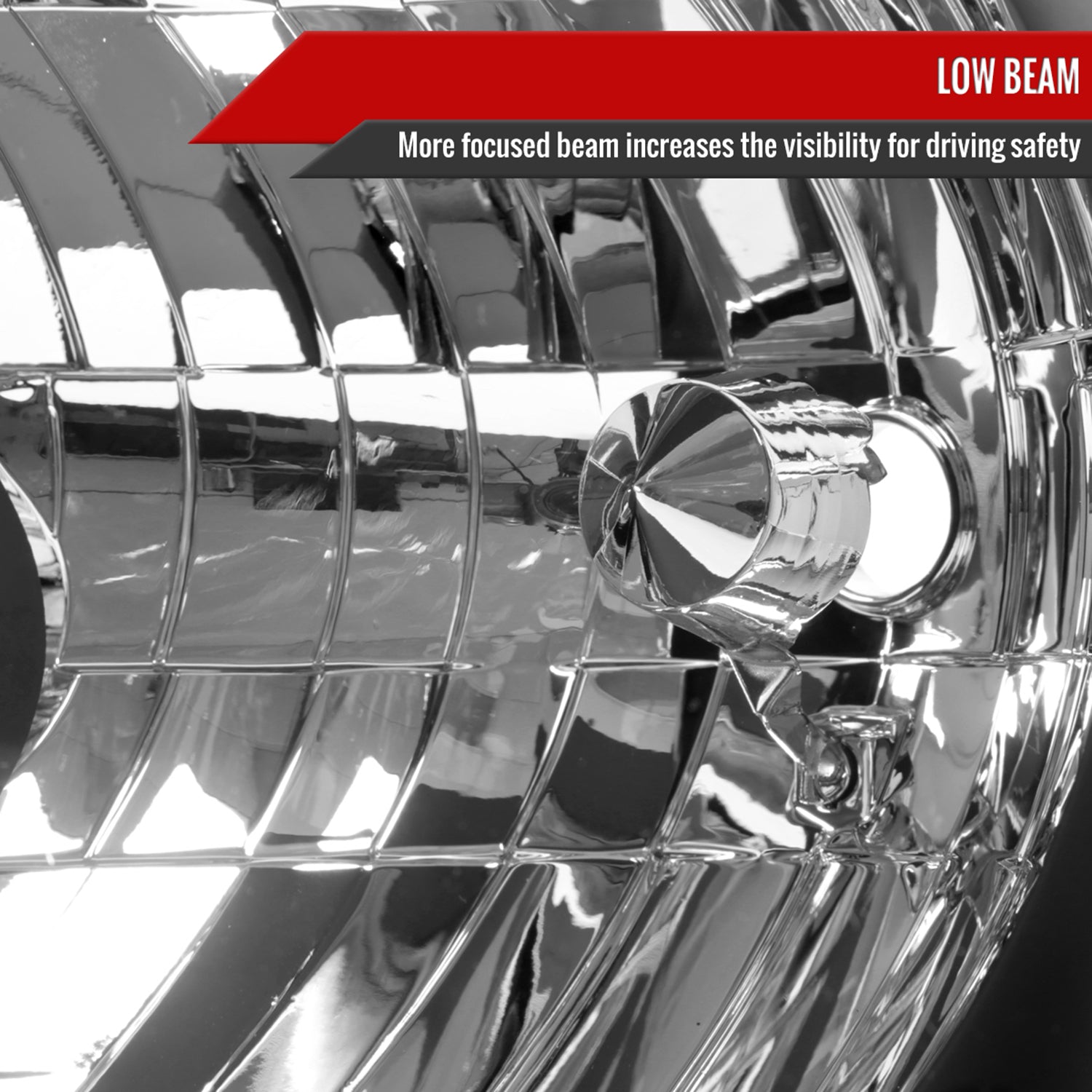 2004-2007 Toyota Highlander Factory Style Headlights Matte Black/Clear Lens