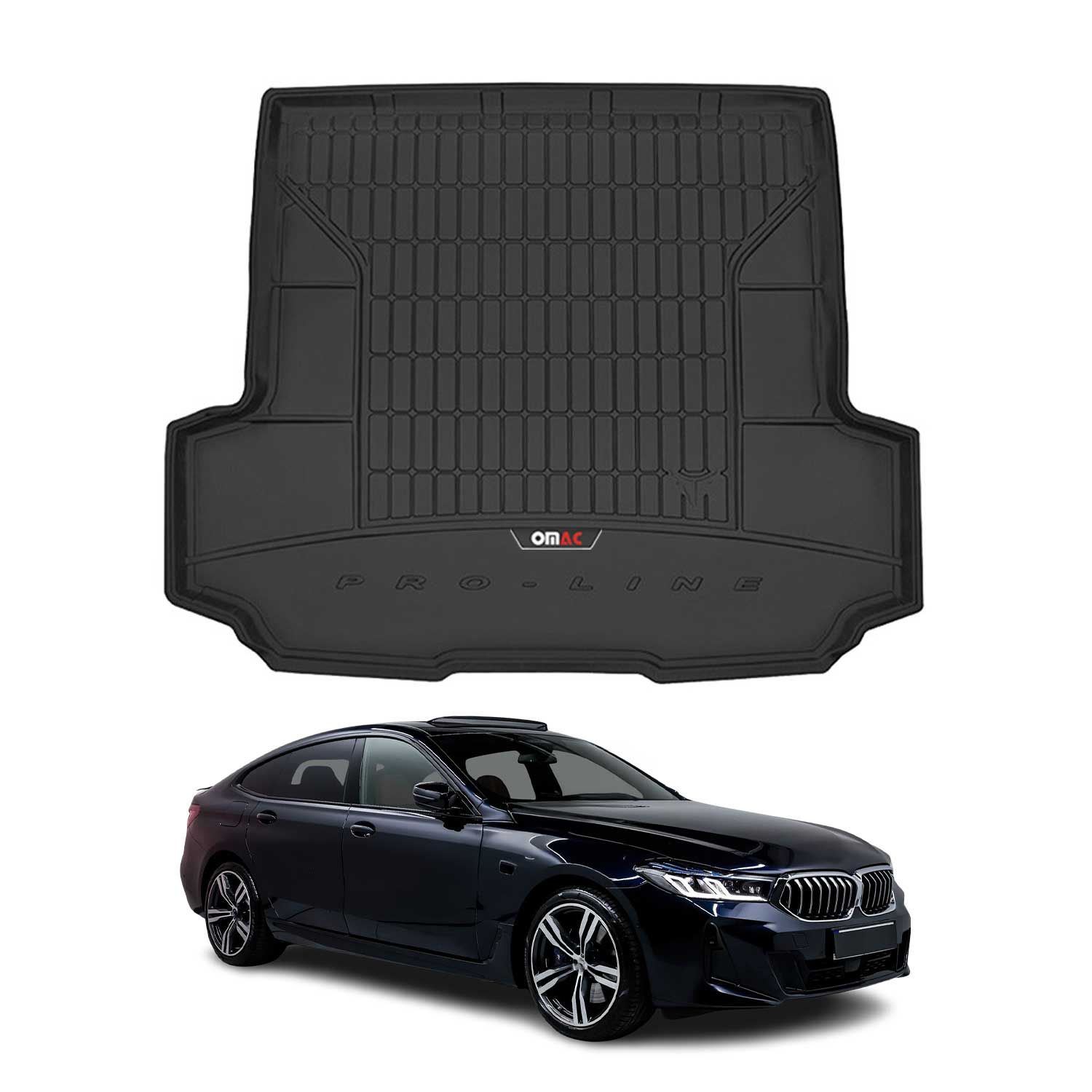 2018-2019 BMW 6 Series G32 Gran Turismo Premium Cargo Liner Trunk Mat All Weather Heavy Duty Black