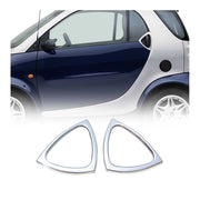 1998-2007 Smart ForTwo Car Door Handle Cover Protector Stainless Steel Chrome 2 Pcs