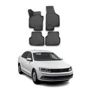2011-2018 VW Jetta A6 Floor Mats Liners Full Set All Weather Black