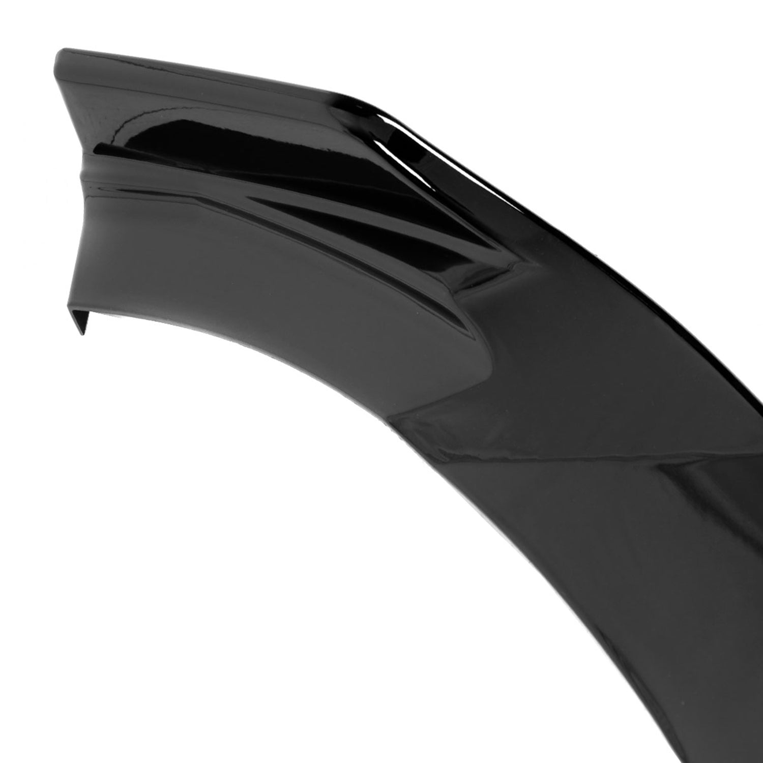 2012-2017 Hyundai Veloster Glossy Black 3Pcs Front Bumper Lip Splitter Kit