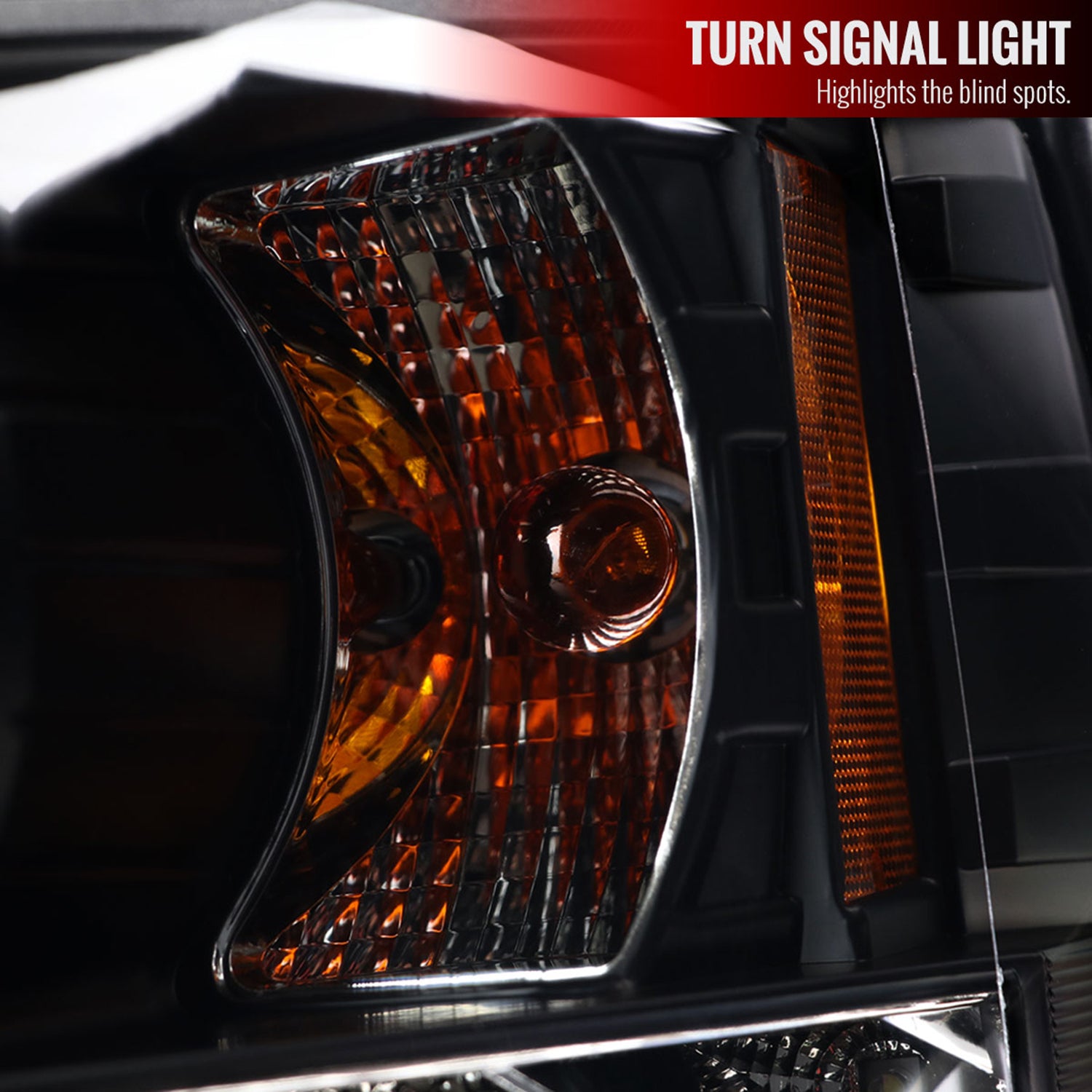 2007-2013 Chevy Silverado 1500 2500HD 3500HD Dual U-Ring Headlights LED Black