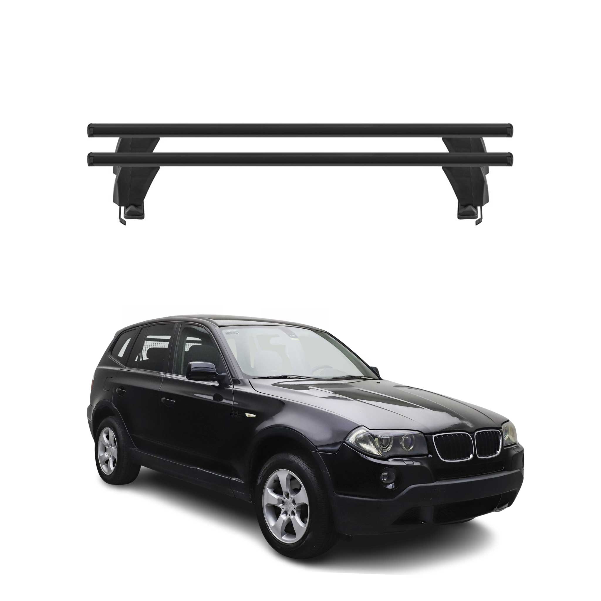 2004-2010 BMW X3 E83 Roof Rack Cross Bars Black