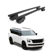 2025 Nissan Armada Roof Rack Cross Bars Luggage Carrier Alu Black 2x