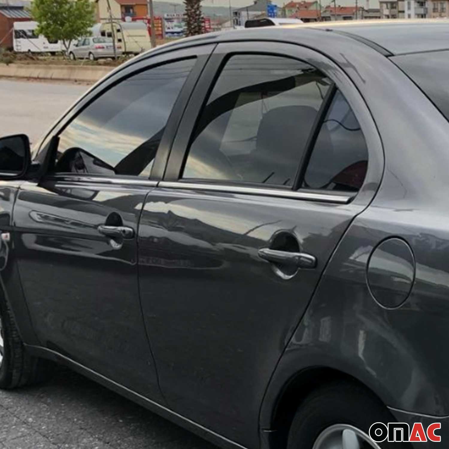 2008-2017 Mitsubishi Lancer Window Molding Trim Streamer Silver 4Pcs Stainless Steel