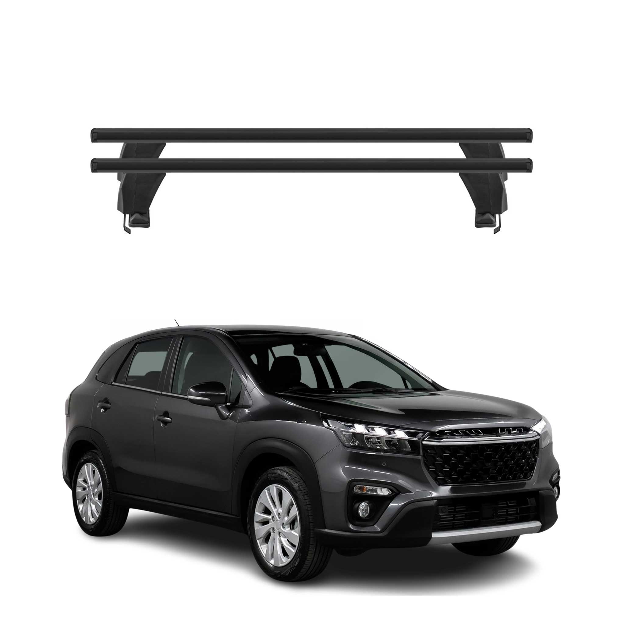 2016-2021 Suzuki SX4 S-Cross Roof Rack Cross Bars Black