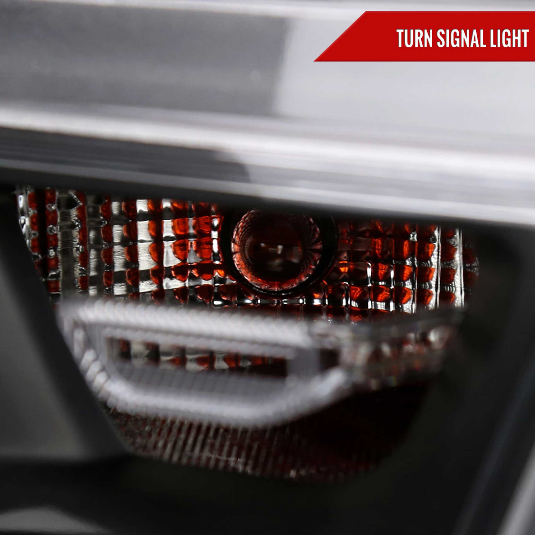 For Dodge RAM 1500 2019-2024 Factory Style Crystal Headlight Passenger Side Only Black Housing Clear Lens