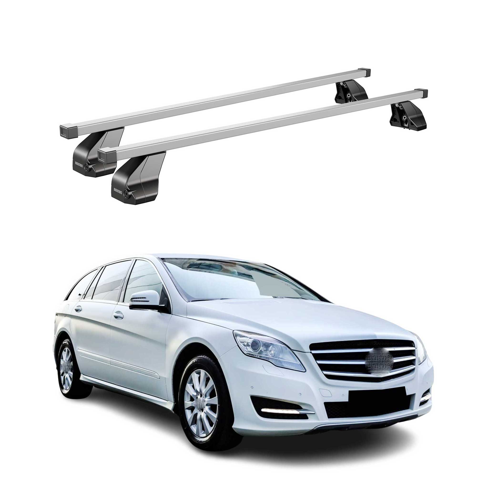 2006-2013 Mercedes R Class W251 Roof Rack Cross Bars Silver