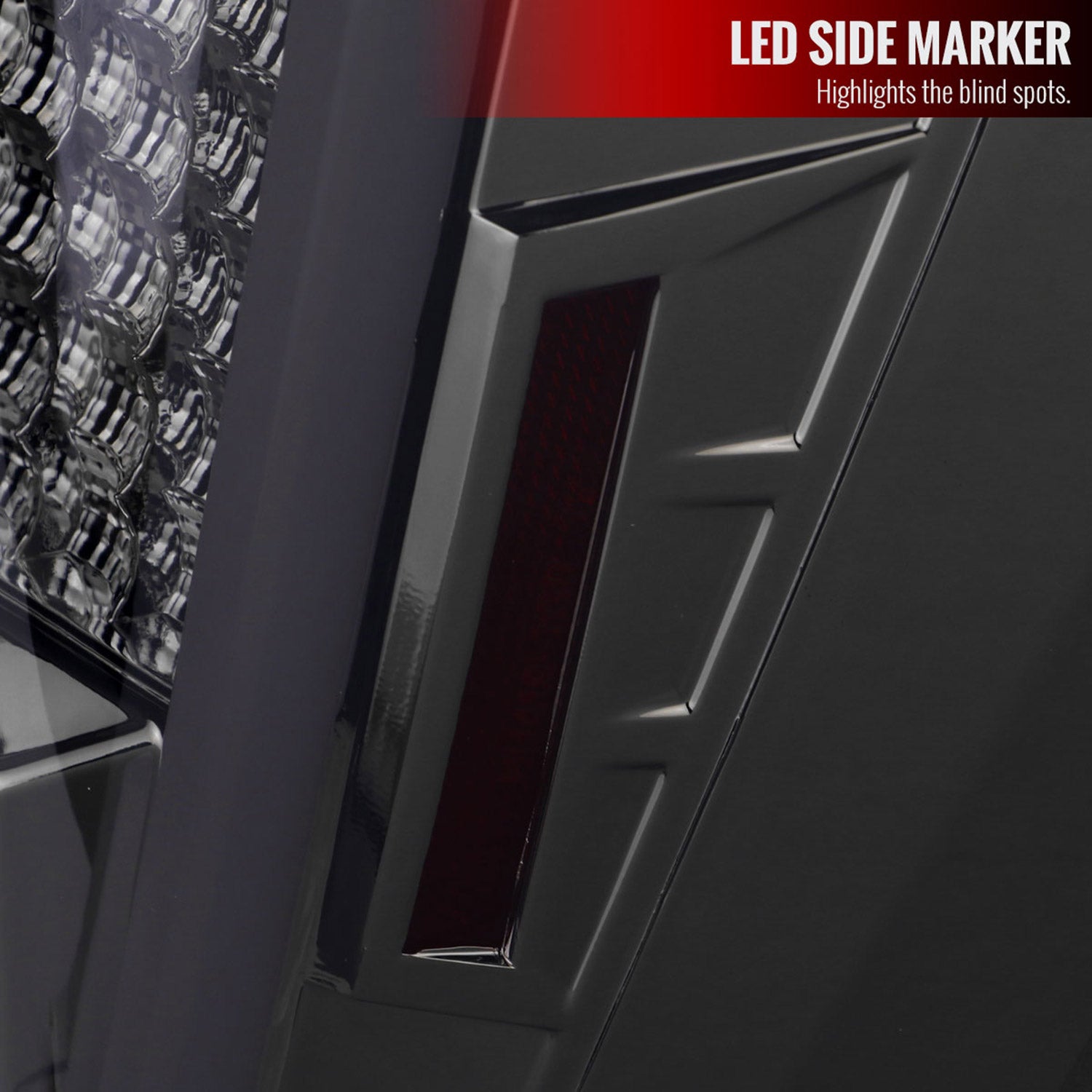 2004-2015 Nissan Titan LED Tail Lights with White LED Tube Chrome/Smoke Lens