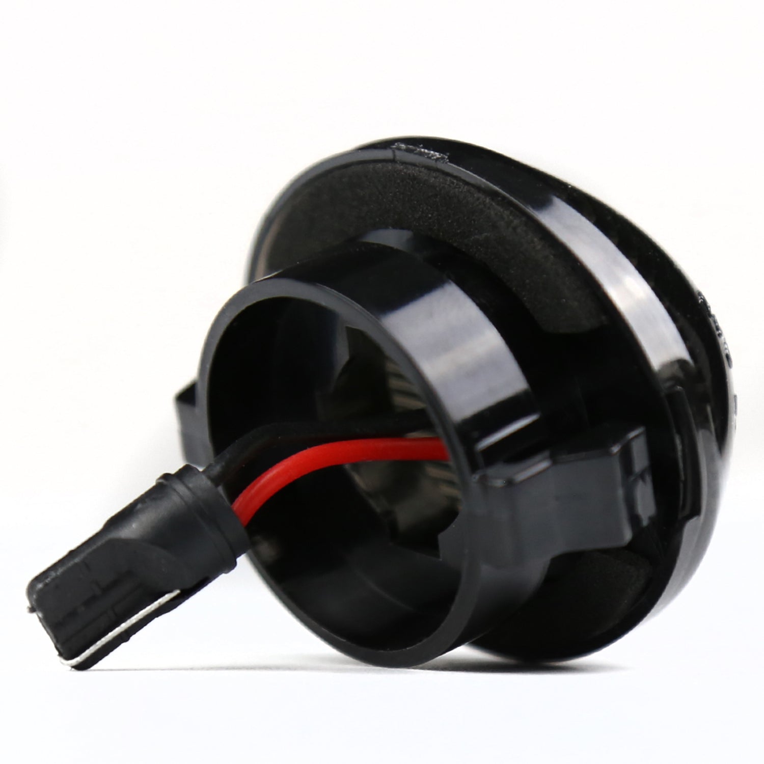 2001-2014 Ford F-150 Rear LED License Plate Lights Glossy Black/Smoke Lens