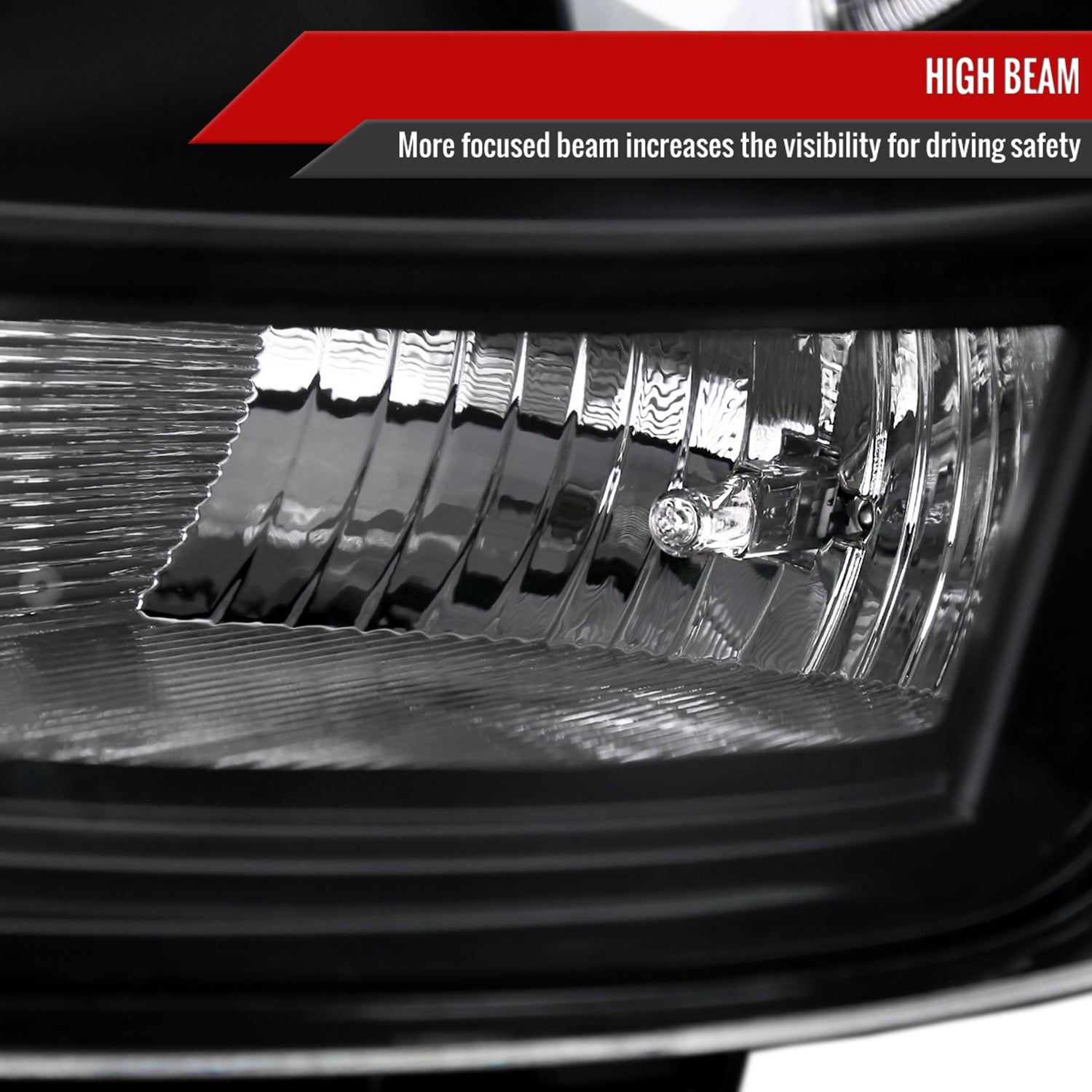 2003-2007 Cadillac CTS Halo LED Turn Signal Projector Headlights Black