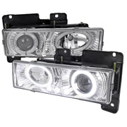 1988-1999 Chevy C/K C10/Blazer/Tahoe/Yukon Dual Halo Headlights Chrome