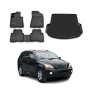 2014-2015 Kia Sorento Floor Mats & Cargo Liner Full Set All Weather Black