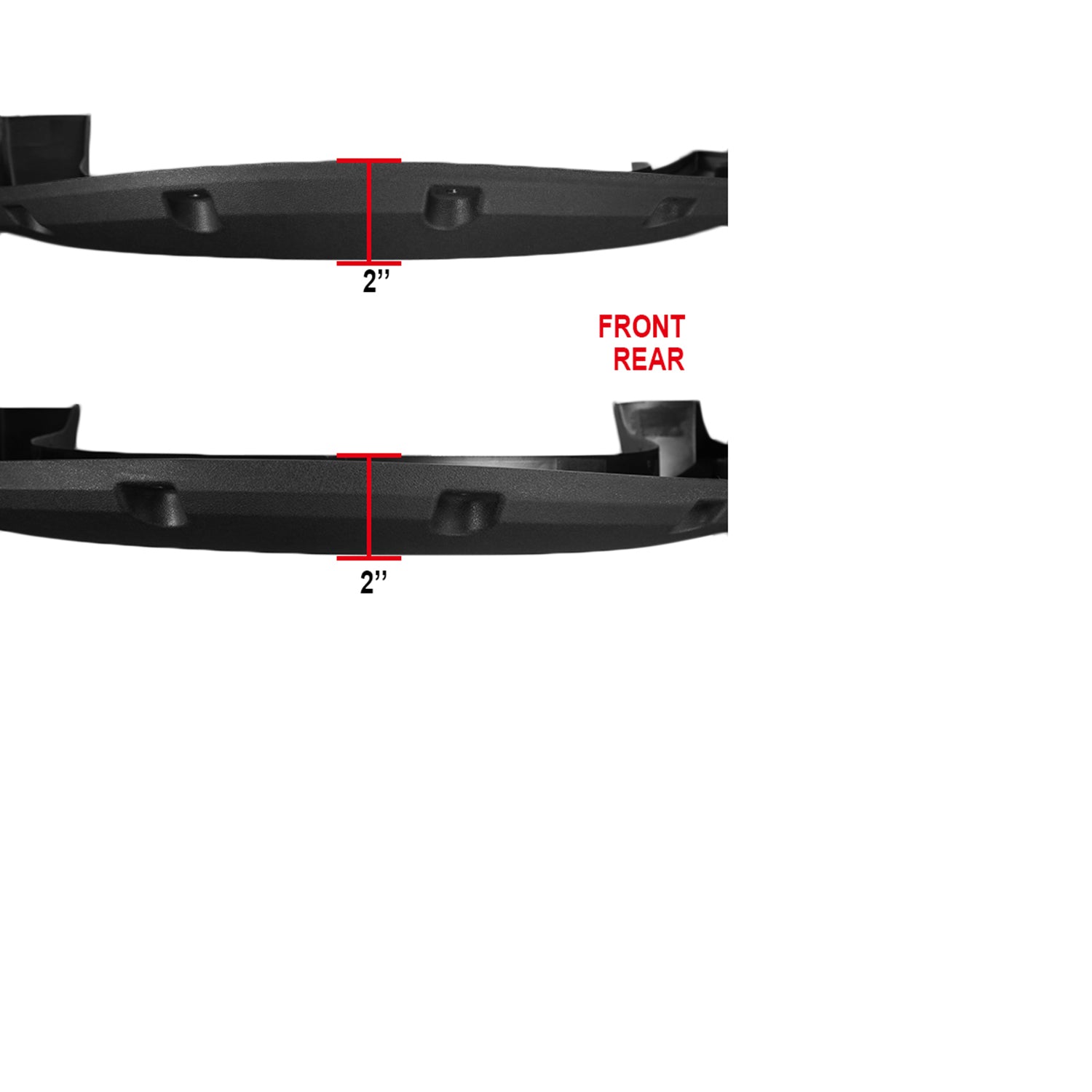 2004-2008 Ford F-150/07-2008 Lincoln Mark LT Textured Rivet Style Fender Flares