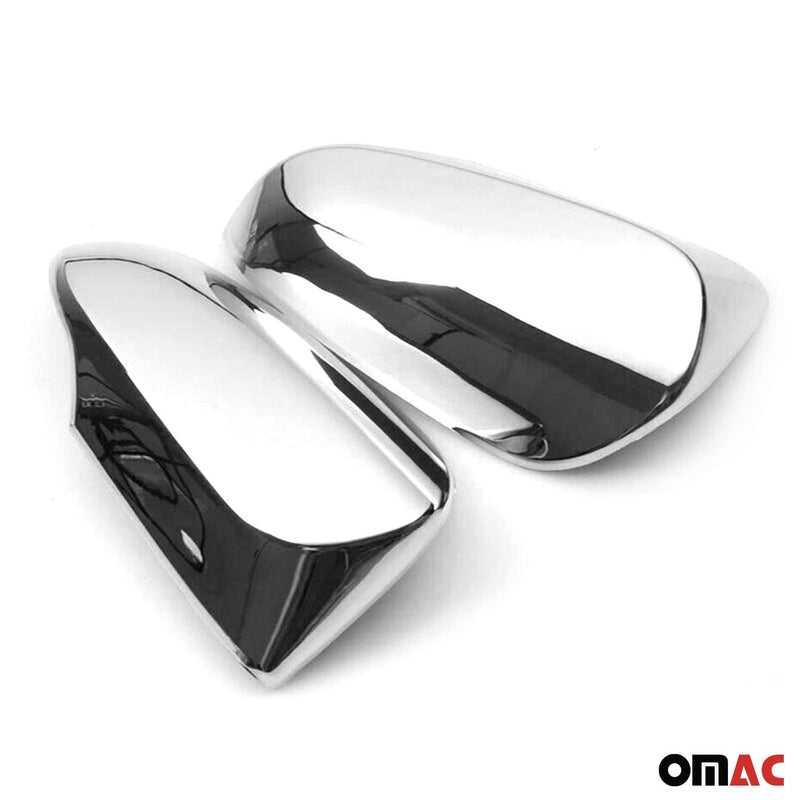 2014-2019 Toyota Corolla Side Mirror Cover Caps Chrome Silver 2 Pcs