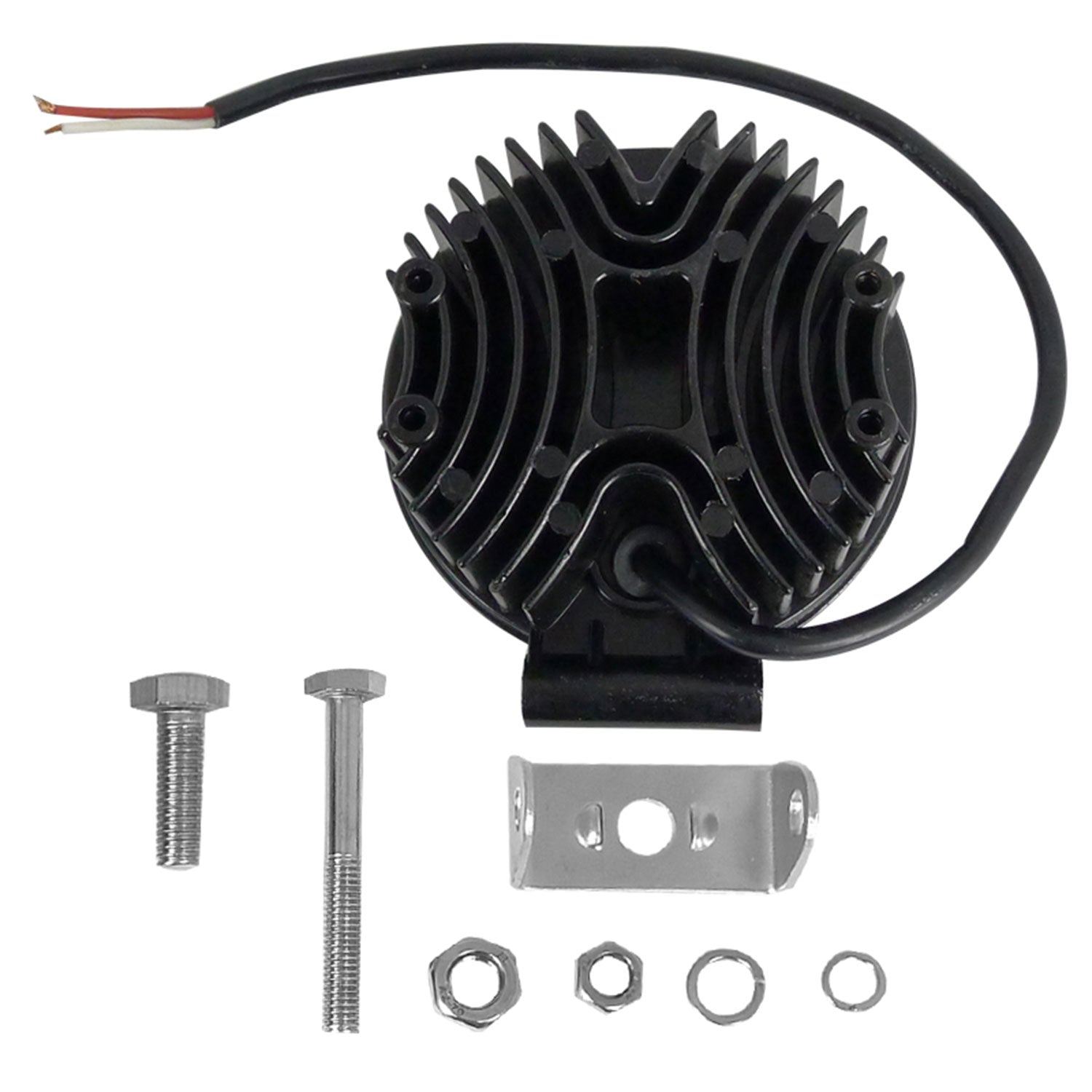 Universal Off Road 6000K Flood Beam 27W 9-LED Round Fog Light 4Pcs Black Alu