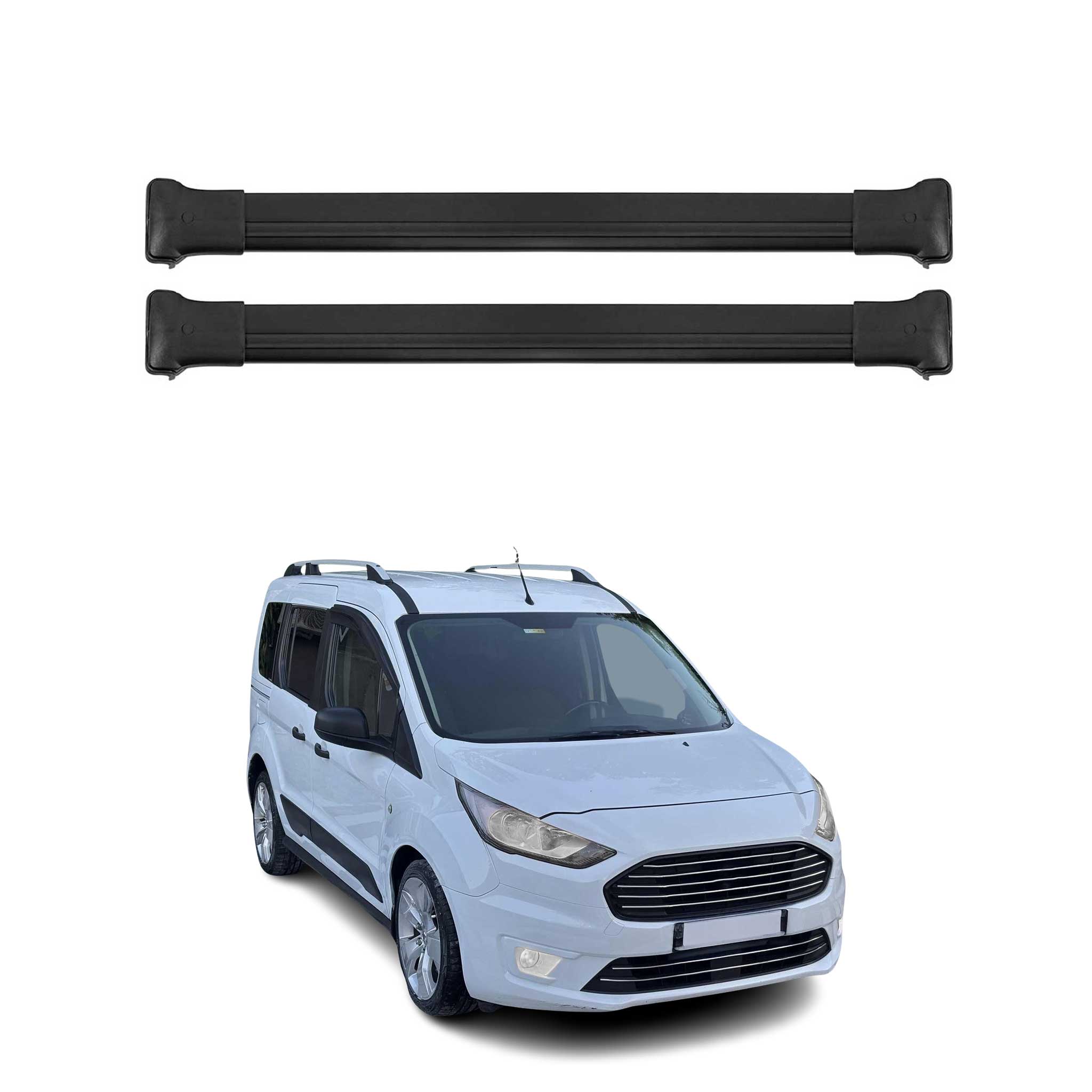 2014-2019 Ford Transit Connect Roof Rack Cross Bars Black