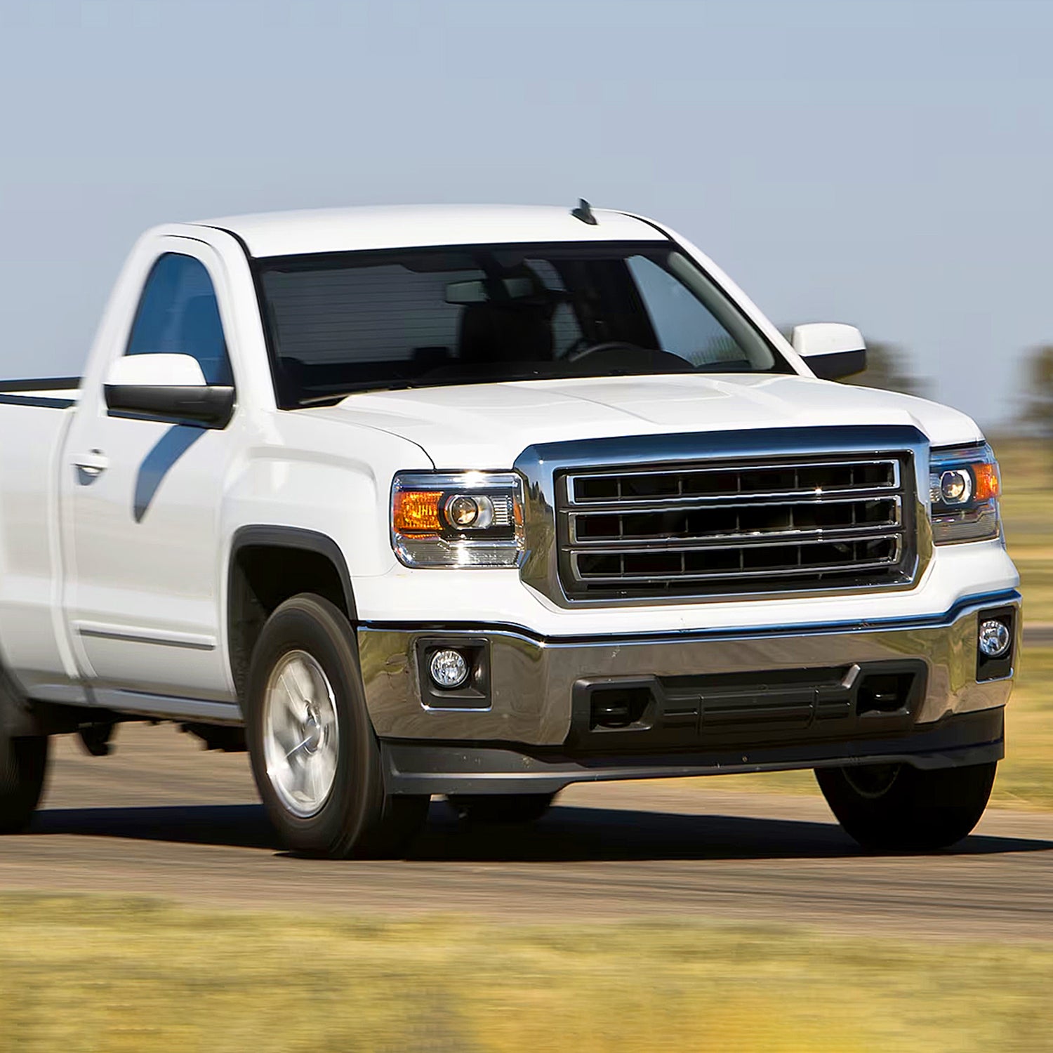 2014-2019 GMC Sierra 1500/2500 HD/3500 HD Projector Headlights Chrome/Clear