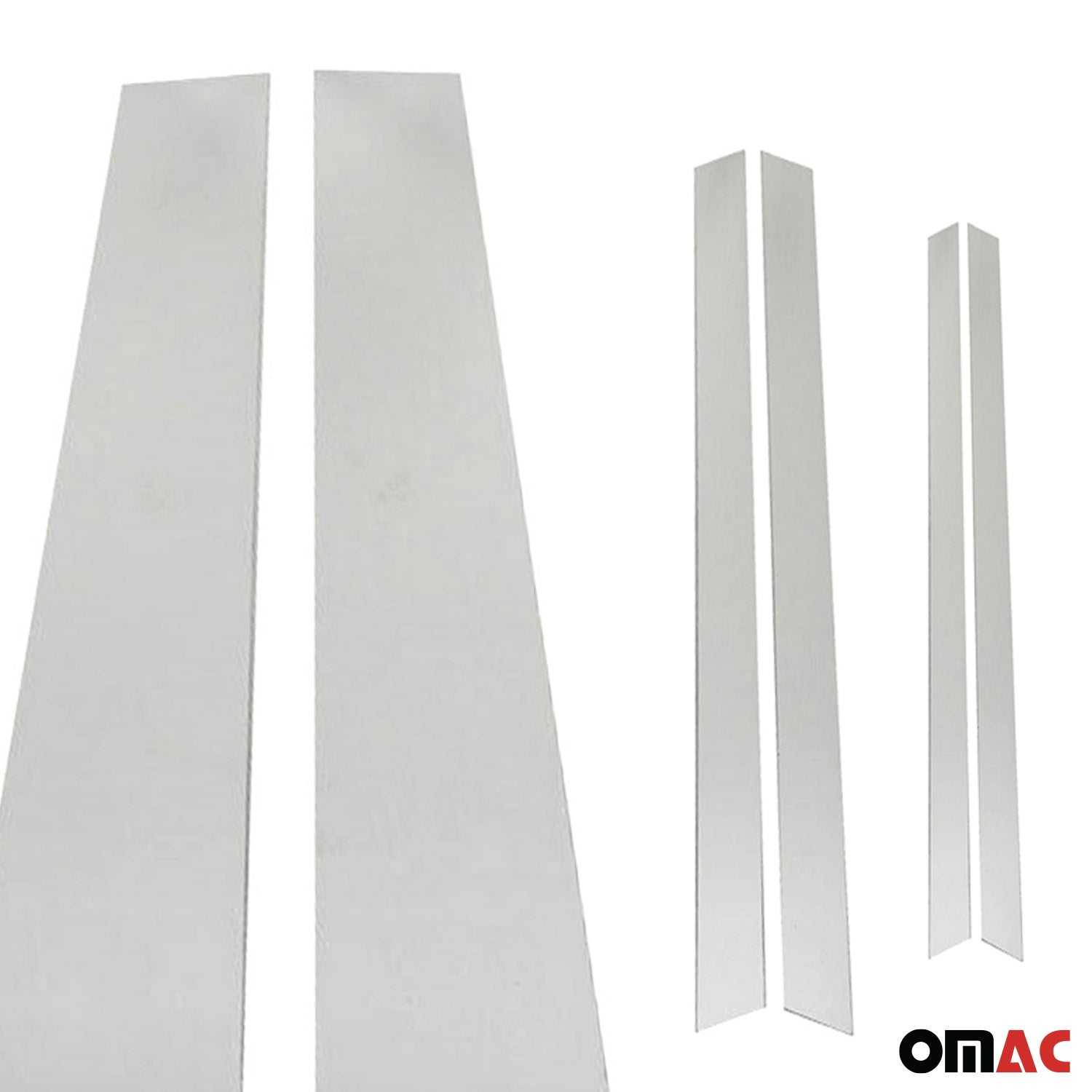 2018-2020 Buick Regal Sportback Window B Pillar Posts Door Trim Cover Stainless Steel 8x